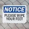 Signmission Please Wipe Your Feet, 14 in W x Rectangle, Plastic OS-2PACK-NS-P-1014-L-16375 - alternate 2